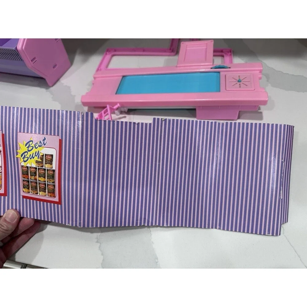 Vintage Barbie Grocery Store Supermarket Playset Register Shelf Cart Lot Mattel